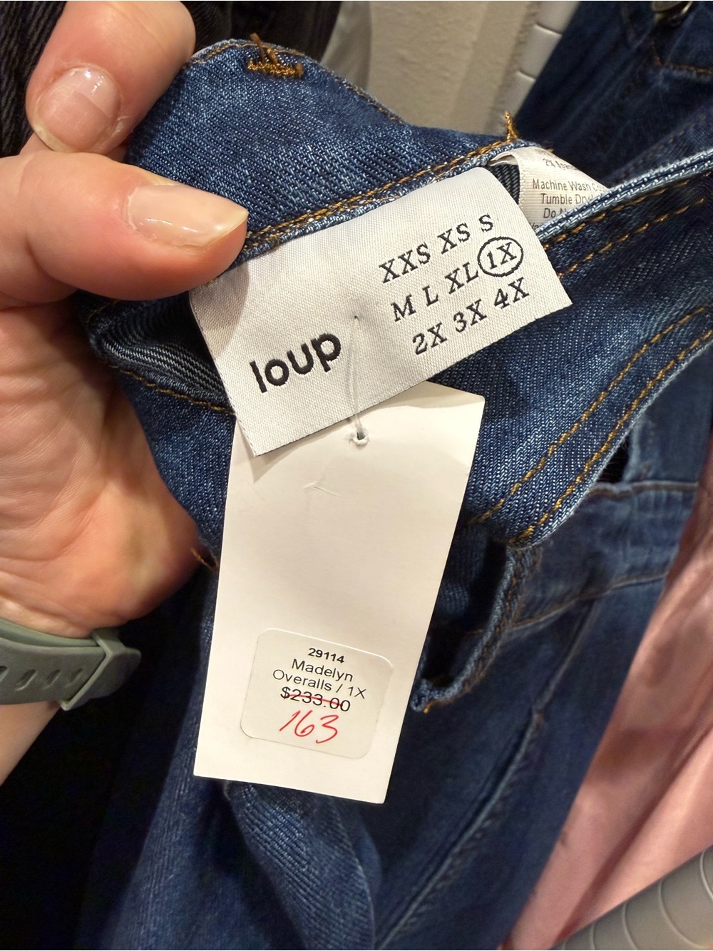 Loup Madelyn Zip Front Denim Overals - Picture 12 of 12